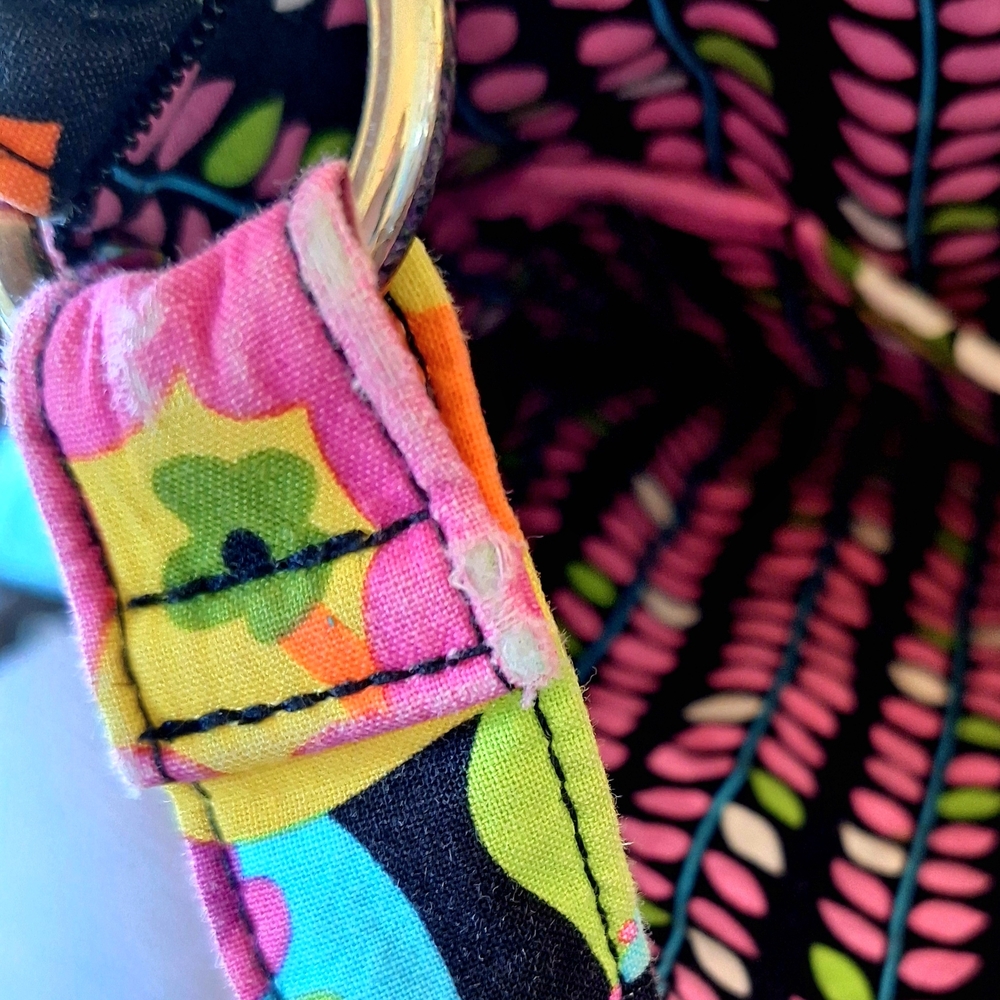 Vera Bradley VaVa Bloom Colorful Quilted Crossbody Bag Very Good Condition - Picture 4 of 5